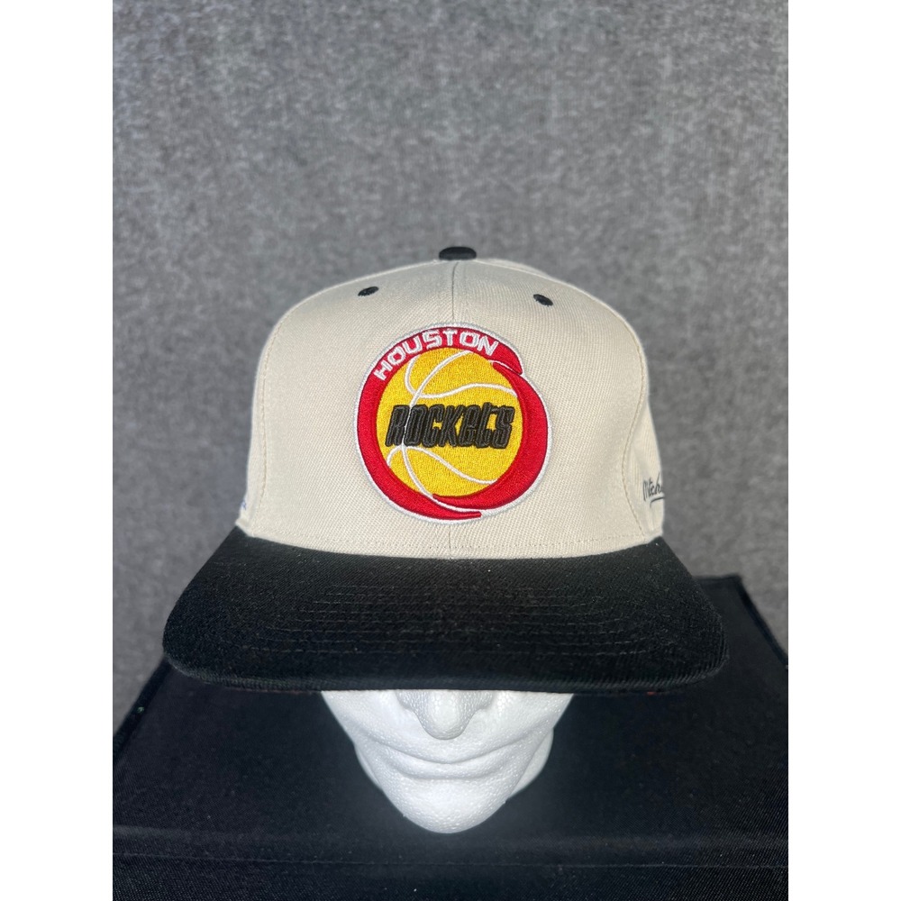 Mitchell & Ness Houston Rockets 1989 NBA All Star Fitted Hat 7 3/8 Cream Black